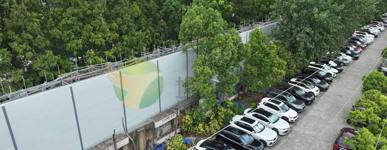 高橋石化有限公司浦東北路廠界噪音治理廠界聲屏障